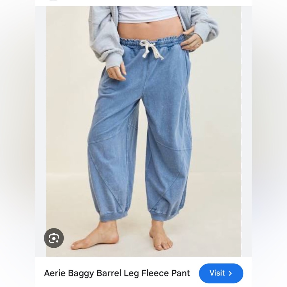 Aerie Baggy Barrel Leg Sweatpants
